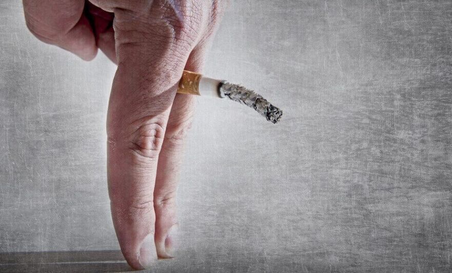 Smoking harms erection